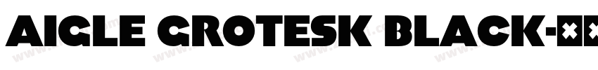 AIGLE GROTESK BLACK字体转换
